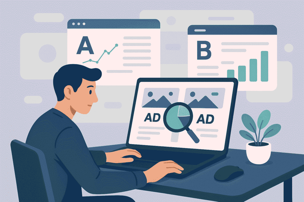 A/B testing ads 2025